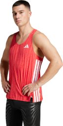 adidas Adizero Tank Top Rood Heren