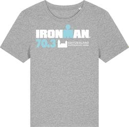 Camiseta de manga corta Ironman 70.3 Rapperswil gris para mujer