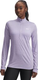 Haut 1/2 zip Under Armour Tech Twist Violet Femme