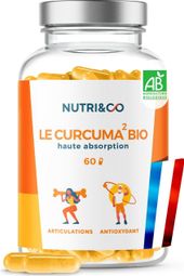 Curcuma BIO Breveté Haute Absorption - Confort Articulaire - 60 gélules