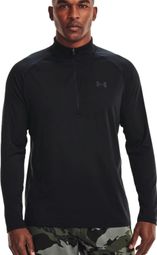 Camiseta de manga larga de 1/2 cremallera Under Armour Tech 2.0 Black para hombre