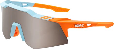 100% Speedcraft XS Soft Tact Two Tone - HiPER Mirror Silver Lens