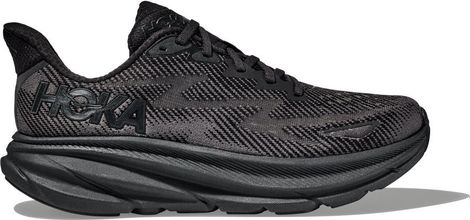 Hoka Clifton 9 Wide Running Schuh Schwarz