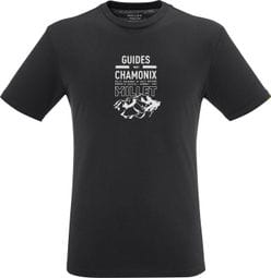 T-Shirt Millet Compagnie Des Guides Chamonix Logo Noir Homme