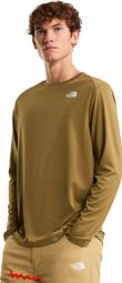 Technisch T-shirt met lange mouwen The North Face Shadow, kaki, heren