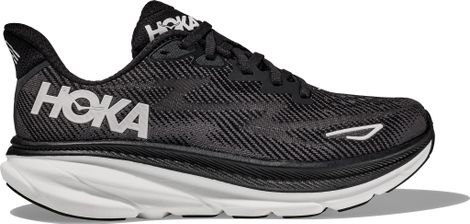 Hoka Clifton 9 Wide Schwarz Weiß &1= Hoka Clifton 9 Wide Schwarz Weiß Laufschuhe