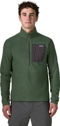 Polar Patagonia R1 Air Zip Neck verde da uomo