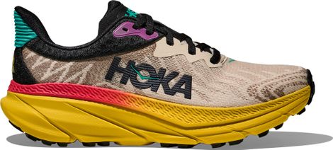 Hoka Challenger 7 Trailrunning-Schuhe Beige/Multicolor Damen