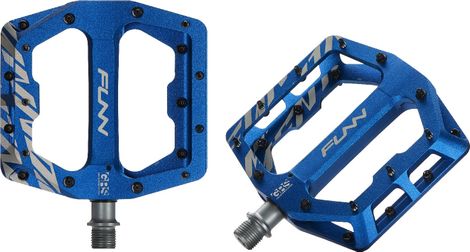 Pair of Funn Funndamental Flat Pedals GRS Blue