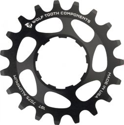 Pignon Single Speed Wolf Tooth Aluminum Single Speed Cog Noir