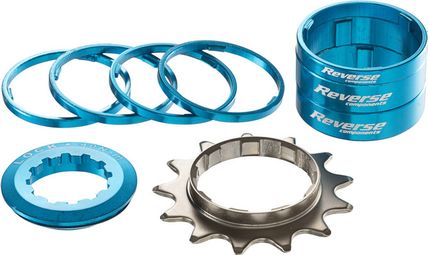 Kit Single Speed Reverse / Pignon 13 Dents Bleu