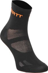 NEATT Paire de Chaussettes Basses Noir/ Orange