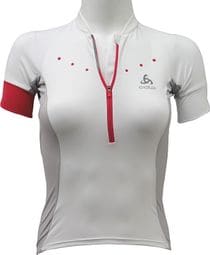 Odlo Stand-Up Collar S/S 1/2 Zip Gavia 410891-10000  Femme  Blanc  t-shirts