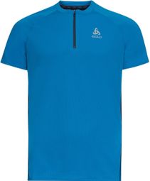Odlo Axalp Trail 1/2 Zip Short Sleeve Jersey Blue