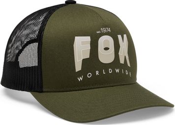 Casquette Fox Trucker Block Mesh Vert