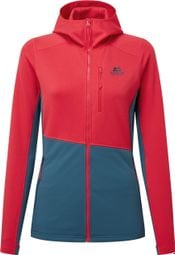 Mountain Equipment Durian Hooded Jacket Red Blue Women's