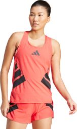 Adidas Adizero Road to Records Tank Rood