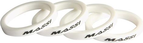 MASSI Kit 4 Entretoises 5mm 1''1/8 Blanc