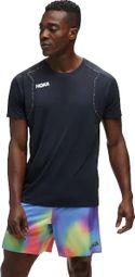 Hoka Glide Marathon Pack shirt met korte mouwen Zwart