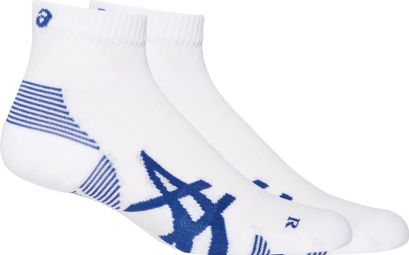 2 Pares de Calcetines Asics Cushion Run Quarter Blanco/Azul