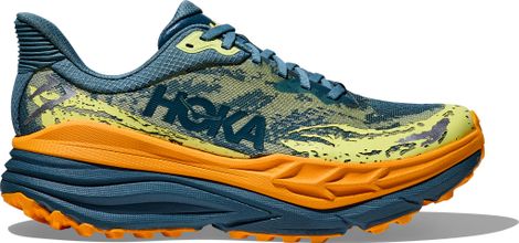 Chaussures Trail Hoka Stinson 7 Bleu / Orange Homme