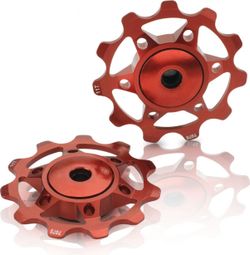 XLC PU-A02 pulleys from 8 to 11V Red