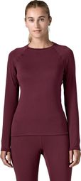 Maglia intima Patagonia Capilene Thermal Weight Crew rossa da donna