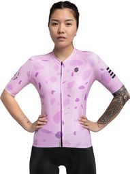 Maillot vélo manches courtes femme Cyclisme M2 Bloomer Lavande
