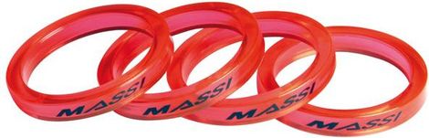 MASSI Kit 4 distanziali 5 millimetri 1''1 / 8 Rosso Trasparente