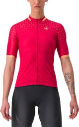 Maillot Castelli Pezzi de manga corta para mujer Rojo