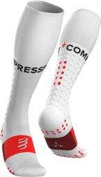 Calcetines Compressport Full Socks Run White