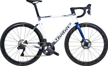 Wilier Triestina Filante SLR Rennrad Shimano Ultegra Di2 12S 700 mm Groupama-FDJ Weiß Blau 2024