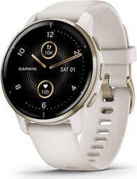 Garmin Venu 2 Plus Sport Watch Cream Gold / Silicone ivoire