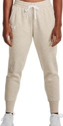 Under Armour Rival Fleece Beige Joggingbroek Dames XS