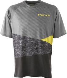 Yeti Alder Magnet Abstract / Grey / Yellow Short Sleeve Jersey