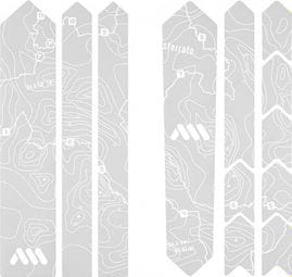 All Mountain Style Extra Kies-/Straßenrahmenschutz-Kit Weiß Sterrato