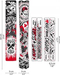 Sticker de cadre DYEDBRO Chainsaw Noir/Rouge
