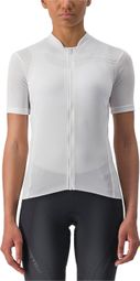 Damen Kurzarmtrikot Castelli Anima 4 Weiß Elfenbein