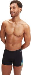 Speedo Allover Digital Zwempak Zwart / Blauw