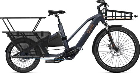 O2 Feel Equo 7.2 ABS Shimano Nexus 5V 720 Wh 20/26'' Gris antracita Longtail Bicicleta eléctrica de carga Pack familiar