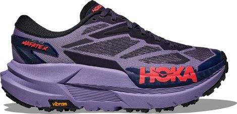 Hoka Mafate X Trail Running Shoes for Women, Blue/Red