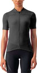 Damen Kurzarmtrikot Castelli Anima 4 Schwarz
