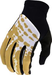 Guantes largos Troy Lee Designs Flowline Negro/Oro