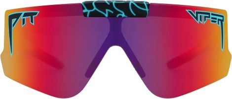 Paar Pit Viper The Voltage Flip-Offs Brillen Zwart/Paars