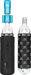 Peaty's Holeshot MTB Turquoise CO2 Inflator + 2 CO2 Cartridges (25g)