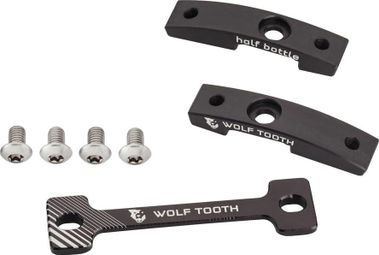 Wolf Tooth B-RAD Half Bottle Adapter + DogBone Base Black