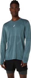 Men's Asics Road Seamless Blue Running T-Shirt