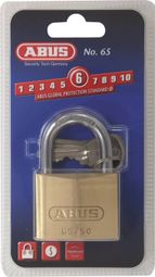 Abus Cadenas 65/50mm - Or - 7cm - Serrure Vélo