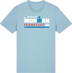 T-Shirt Manches Courtes Ironman Frankfurt Bleu Ciel Homme