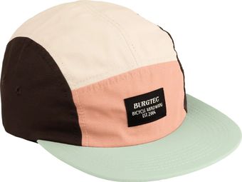 Burgtec Courier Five Panel Cap / Neapolitan / Black Beige